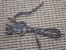 Load image into Gallery viewer, CORKSCREW MULTITOOL NYLIN PATENT 1909 HAMMER ALLIGATOR WRENCH PLIERS 29 TOOLS