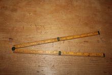 Load image into Gallery viewer, Marked Vintage Stanley No. 68 Brassbound Rule, 2 foot, 4 fold