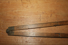 Load image into Gallery viewer, Marked Vintage Stanley No. 84 Brassbound Rule, 2 foot, 4 fold