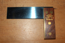 Load image into Gallery viewer, Marples 6” Shockproof Rosewood Woodworking Try Square Single Brass Faced