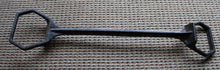 Load image into Gallery viewer, Antique Vintage 21" Cast Iron Dr. Rinehart Handy Hog Holder Galesburg, Ill