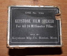 Load image into Gallery viewer, Vintage Keystone Film Splicer No. 734 In Original Box Movie