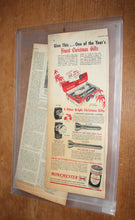 Load image into Gallery viewer, 1949 Winchester Flashlight Battery (2) Diff Color Ad Prints