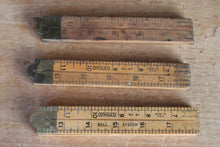 Load image into Gallery viewer, Lot Of 3 Vintage No. 61 Stanley 24 Inch Rules