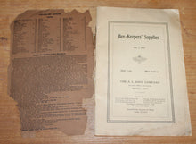 Load image into Gallery viewer, Original Antique Root's Bee Keepers Supplies Catalog A.I. Root Co. January 1912