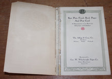 Load image into Gallery viewer, Best Plate Finish Sample Book Wheelwright Paper Co.