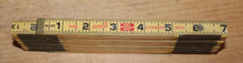 Load image into Gallery viewer, Vintage Lufkin Zig-Zag X48 Red End Extension Rule 96" Folding Wood Ruler