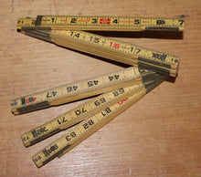 Load image into Gallery viewer, Vintage Lufkin Zig-Zag X48 Red End Extension Rule 96" Folding Wood Ruler