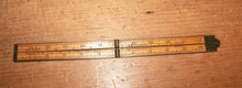 Load image into Gallery viewer, Vintage SweetHeart Stanley No. 84 Brassbound Rule, 2 foot, 4 fold 