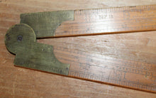 Load image into Gallery viewer, STANLEY No. 12 Boxwood and Brass Carpenter's Sliding Rule
