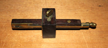 Load image into Gallery viewer, Vintage rosewood-and-brass mortise marking gauge