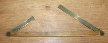 Load image into Gallery viewer, Vintage ANTIQUE Stephens & Co. No 31 SHIPWRIGHTS/CARPENTERS DOUBLE BEVEL, ~12" BOXWOOD & BRASS BEVEL