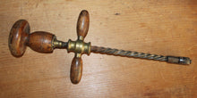 Load image into Gallery viewer, Antique Finely Crafted Dual Handled Archimedean Drill
