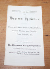 Load image into Gallery viewer, 19th Century Higganum Farm Implements Illustrated Catalogue