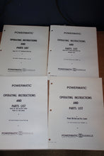 Load image into Gallery viewer, Vintage Powermatic Dealers’ Brochures and Operating/Maintenance/parts lists for 30+ machines
