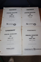 Load image into Gallery viewer, Vintage Powermatic Dealers’ Brochures and Operating/Maintenance/parts lists for 30+ machines