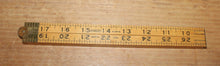 Load image into Gallery viewer, Clean Vintage STANLEY Ruler 66 1/2 Boxwood & Brass Carpenters' Folding Rule