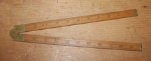Load image into Gallery viewer, Vintage Stanley Sweetheart No.18 USA Boxwood Folding 24" ruler