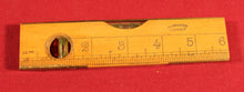 Load image into Gallery viewer, Vintage I. & D. SMALLWOOD MAKERS #756 Boxwood & Brass Combination Level & Rule