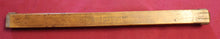 Load image into Gallery viewer, Vintage E.T. Burrowes & Co. Folding Wood Ruler 1891 Portland Maine