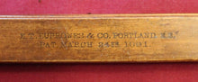 Load image into Gallery viewer, Vintage E.T. Burrowes & Co. Folding Wood Ruler 1891 Portland Maine
