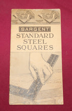 Load image into Gallery viewer, SARGENT STANDARD STEEL SQUARES BROCHURE New Haven Connecticut