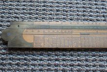 Load image into Gallery viewer, Vintage T. BRADBURN & SONS BIRMINGHAM 24” TWO FOLD Engineer’s Gunter Slide RULE