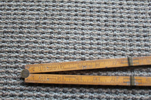Load image into Gallery viewer, Vintage Stanley 24" Boxwood & Brass No. 68 Folding Rule