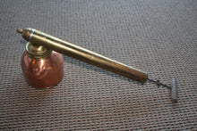 Load image into Gallery viewer, Vintage  Sprayer Pump Copper and Brass Bug Wood Handle Cylinder