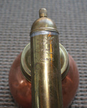 Load image into Gallery viewer, Vintage  Sprayer Pump Copper and Brass Bug Wood Handle Cylinder