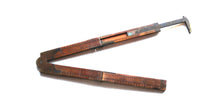 Load image into Gallery viewer, Vintage Stanley No. 32 FOLDING 12" BOXWOOD BRASS RULER With EXTENDABLE CALIPER