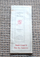 Load image into Gallery viewer, Vintage 1913 North East Electric LIghting & Starting System for the Automobile Instructions & Directions