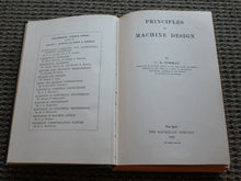 Load image into Gallery viewer, Principles of Machine Design, by C. A. Norman, 1925 1st edition