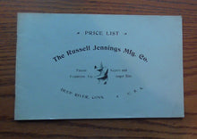 Load image into Gallery viewer, 1899 Price List The Russel Jennings Mfg. Co. Graphics (Reprint)
