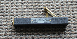 Vintage W. N. Matthews Brass Teleheight Surveyors Scope Type CW In Original Leather Case