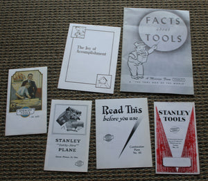 Six Stanley Pamphlets Housed In An Envelope Illustrated With A Reproduction Of The Cover Of The 1897 - Reprint