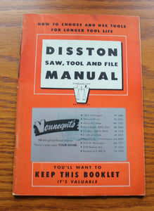 1951 DISSTON Saw, Tool & File Manual