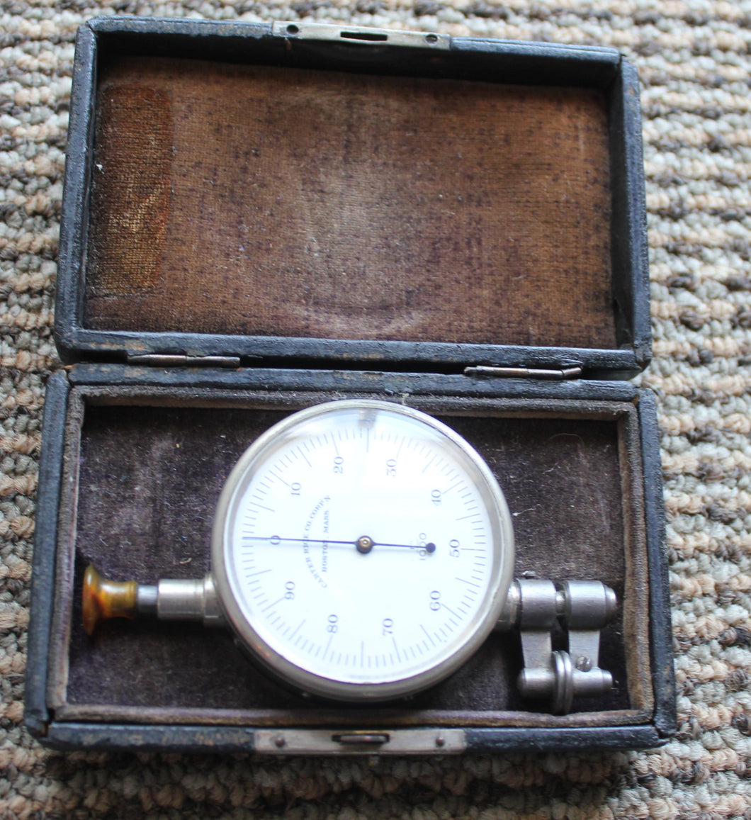 Vintage PRECISION DIAL READ PAPER GAUGE MICROMETER by the Carter Rice Company Boston