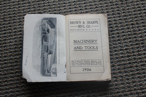 Original Brown & Sharpe Catalog of Machinery and Tools 1905