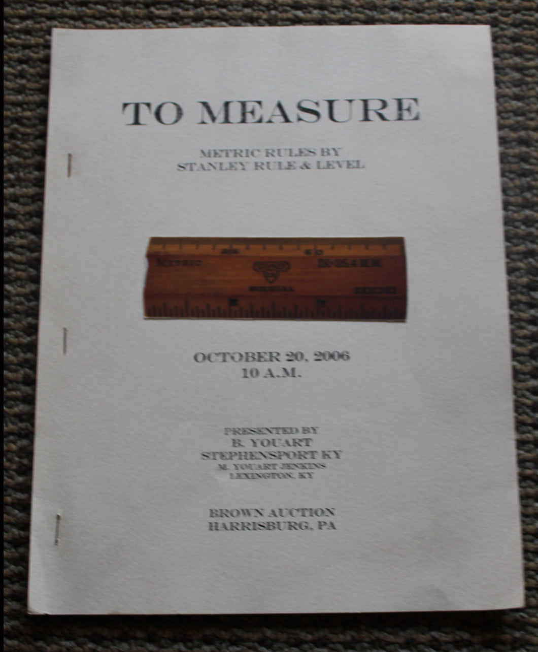 To Measure Metric Rules by Stanley Rule & Level - Presentation