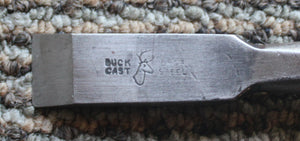 Vintage Buck Bros 7/8” Gouge Wood Chisel Cast Steel
