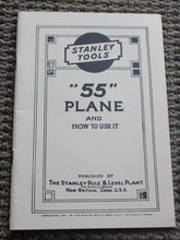Load image into Gallery viewer, 1921 Stanley Tools “55” Plane and How to Use It Booklet
