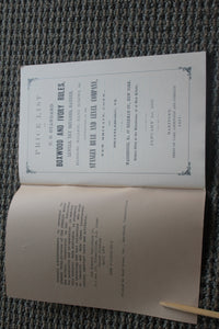 Price List of Stanley Rule & Level January 1867 - Reprint