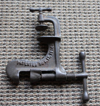 Load image into Gallery viewer, Vintage 1914 Perfection NUT CRACKER CO Waco TX Cast Iron ANTIQUE Kitchen Tool
