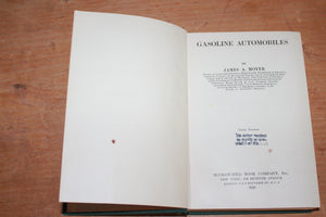 Gasoline Automobiles by James A. Moyer 1928