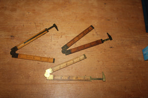 Three Stanley 36 ½ Boxwood Caliper Rules