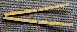 Vintage Stanley No.163 24" Folding Wood Ruler