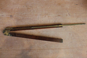 STANLEY No. 12 Boxwood and Brass Carpenter's Sliding Rule