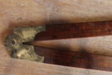 Load image into Gallery viewer, STANLEY No. 12 Boxwood and Brass Carpenter&#39;s Sliding Rule
