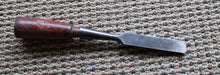 Load image into Gallery viewer, Vintage STANLEY NO. 750 5/8” BEVELED EDGE SOCKET CHISEL With Leather Capped Handle
